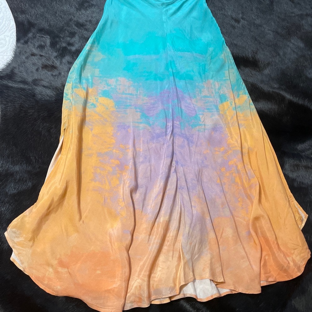Anthropologie Amalia Tie-Dyed Bias Maxi Skirt XS